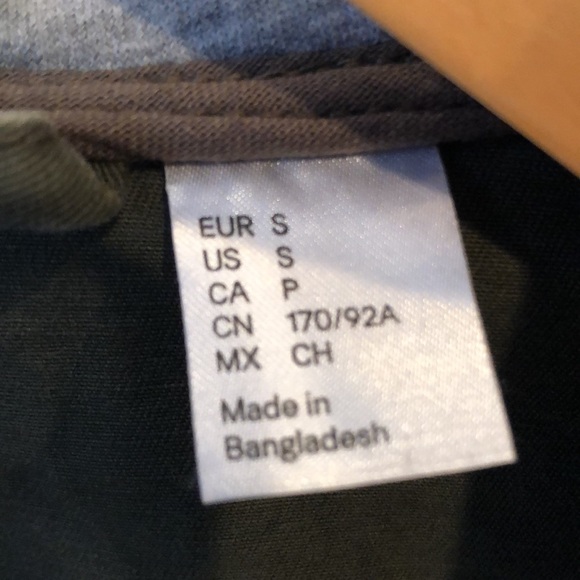 H&M DIVIDED Olive Green Utility hoodie Jacket - Picture 7 of 12